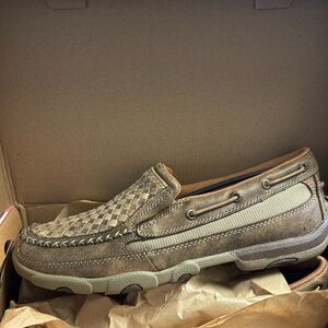 Twisted X Dusty Tan Slip-on Driving Mocs